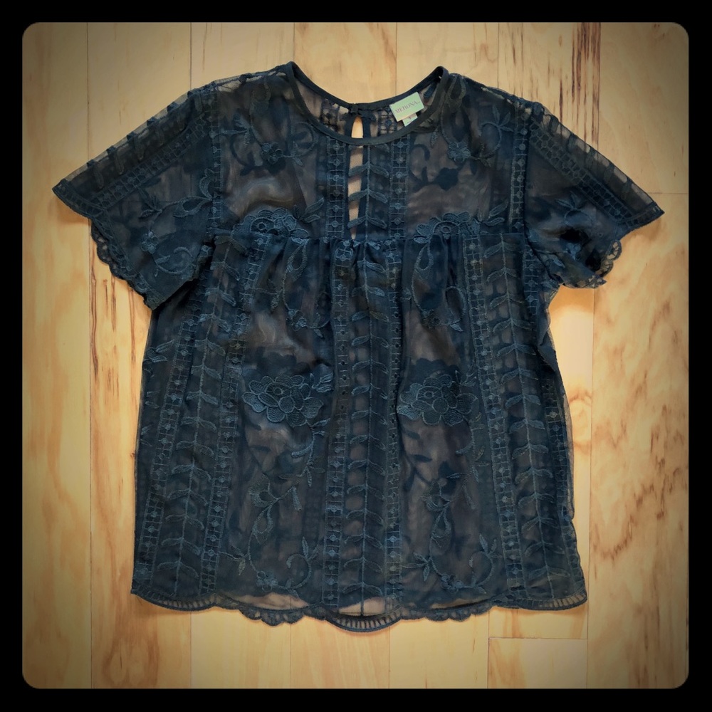Black Lace Merona Blouse